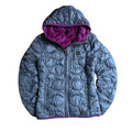 Blauer USA Wave Puffer Daunen Winterjacke (Damengröße XS)