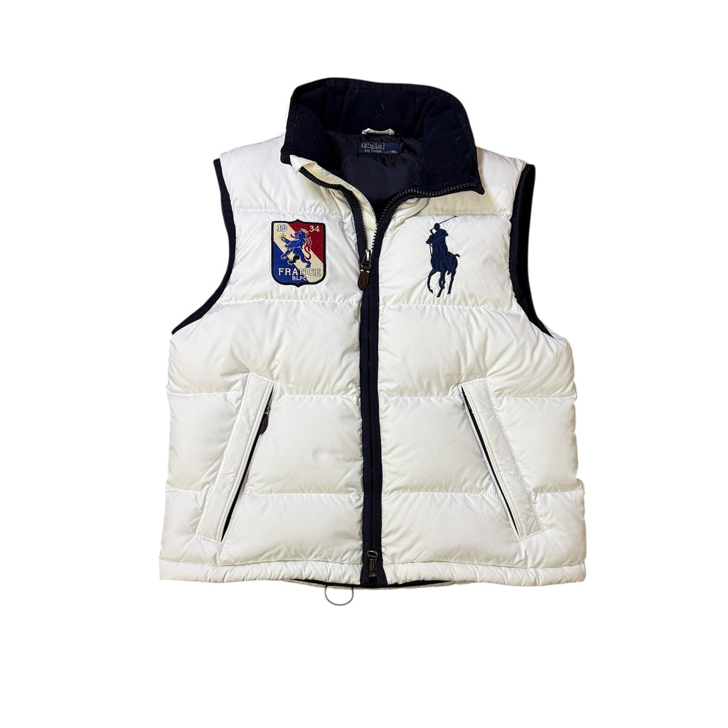 Ralph Lauren Big Pony France Puffer Weste (Größe M)