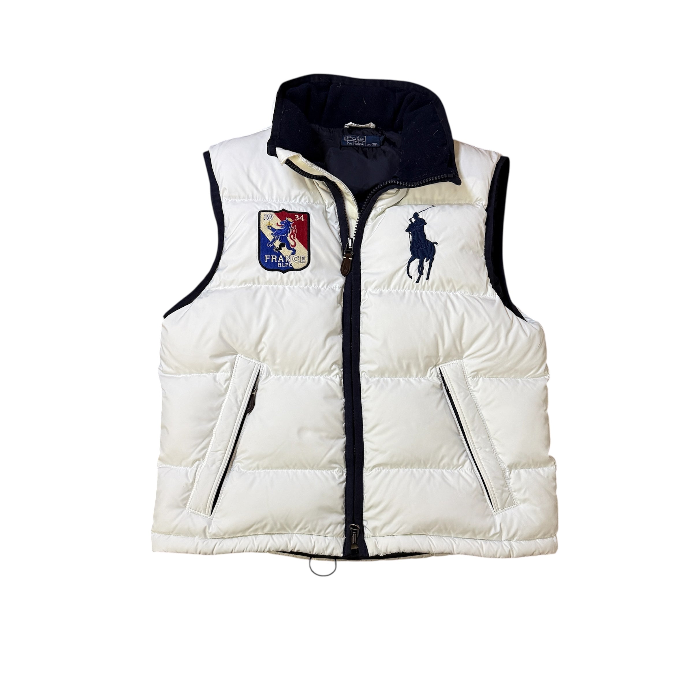 Ralph Lauren Big Pony France Puffer Weste (Größe M)