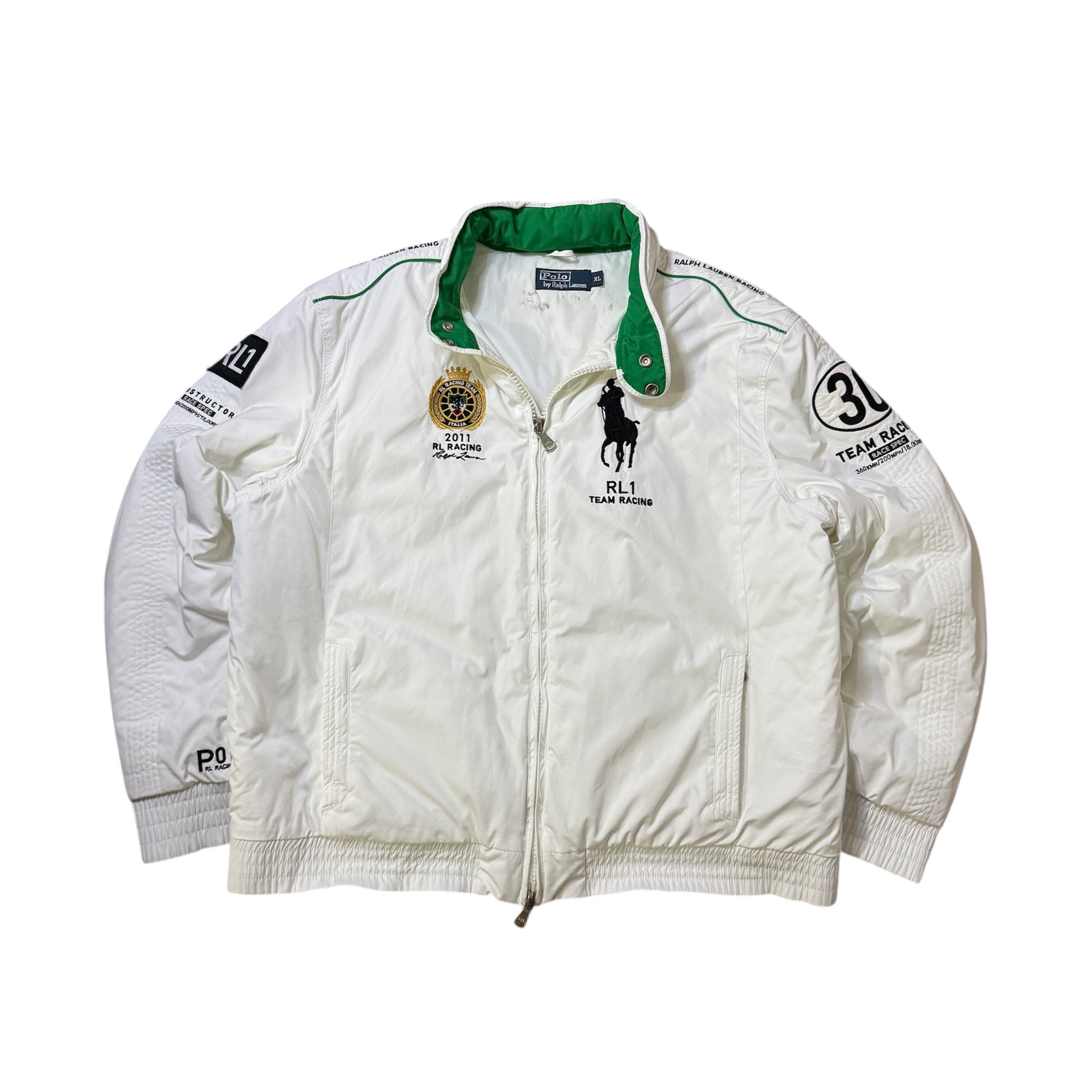 Ralph Lauren Racing Big Pony Italia Bomberjacke (Größe XL)