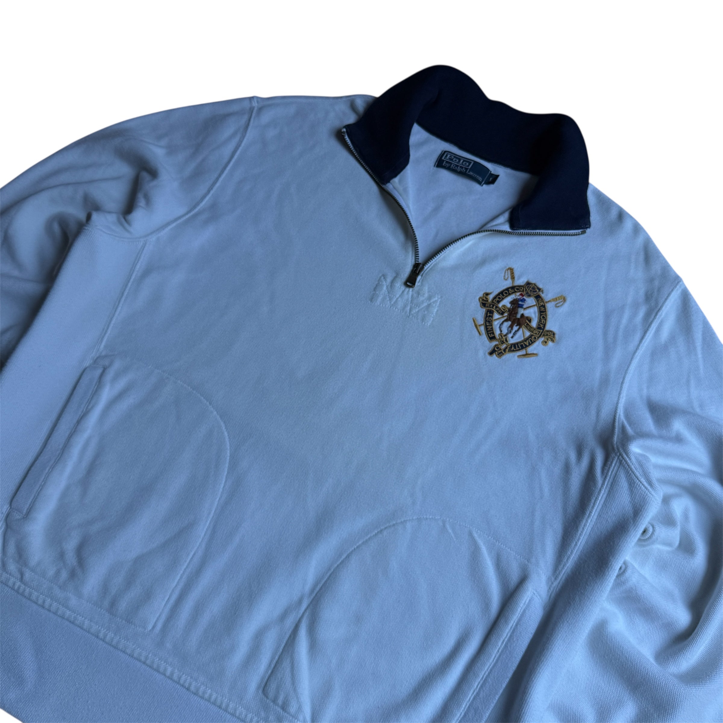 Ralph Lauren Big Pony Quarter Zip-Hoodie (Größe L)