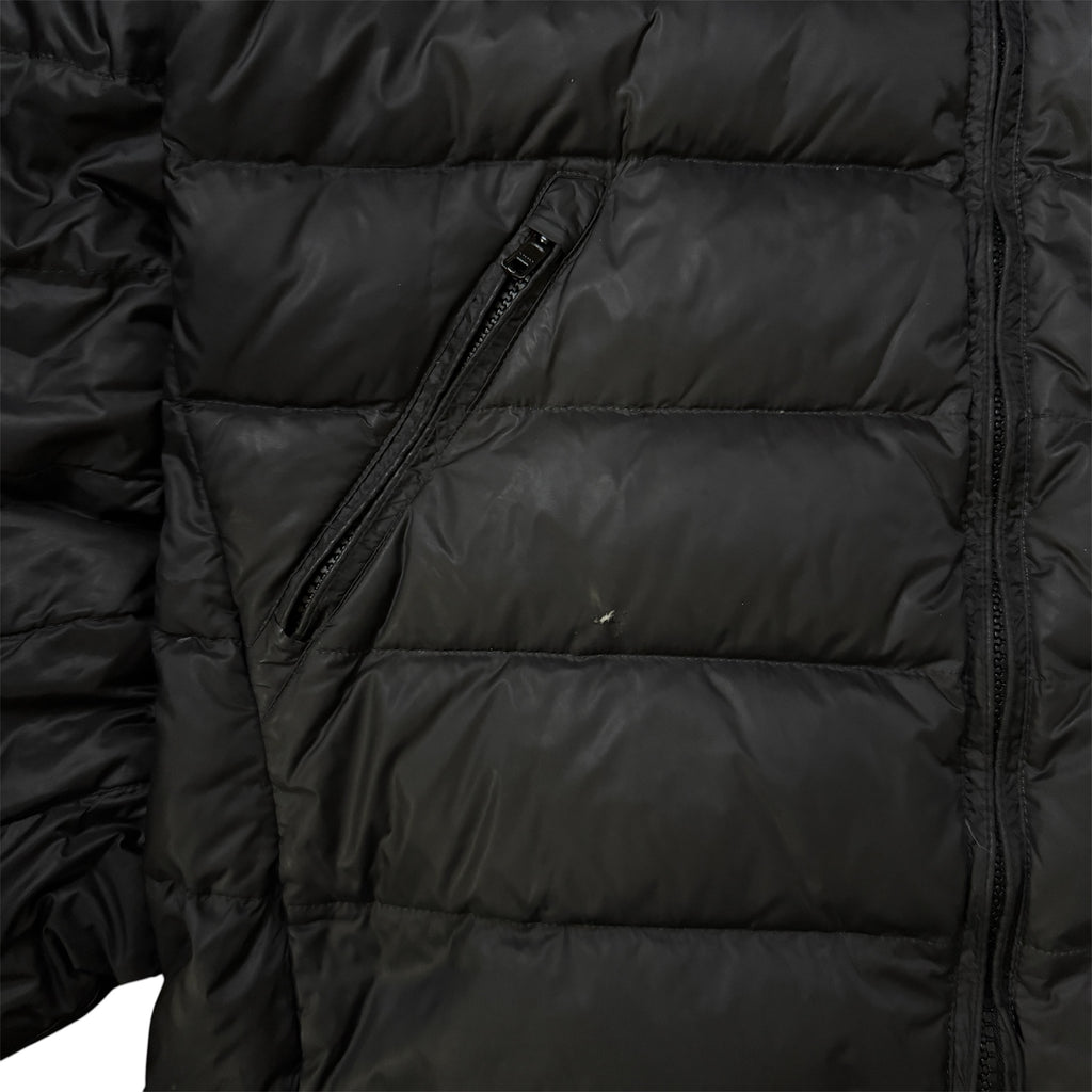Blauer USA Puffer Daunen Winterjacke (Größe M)