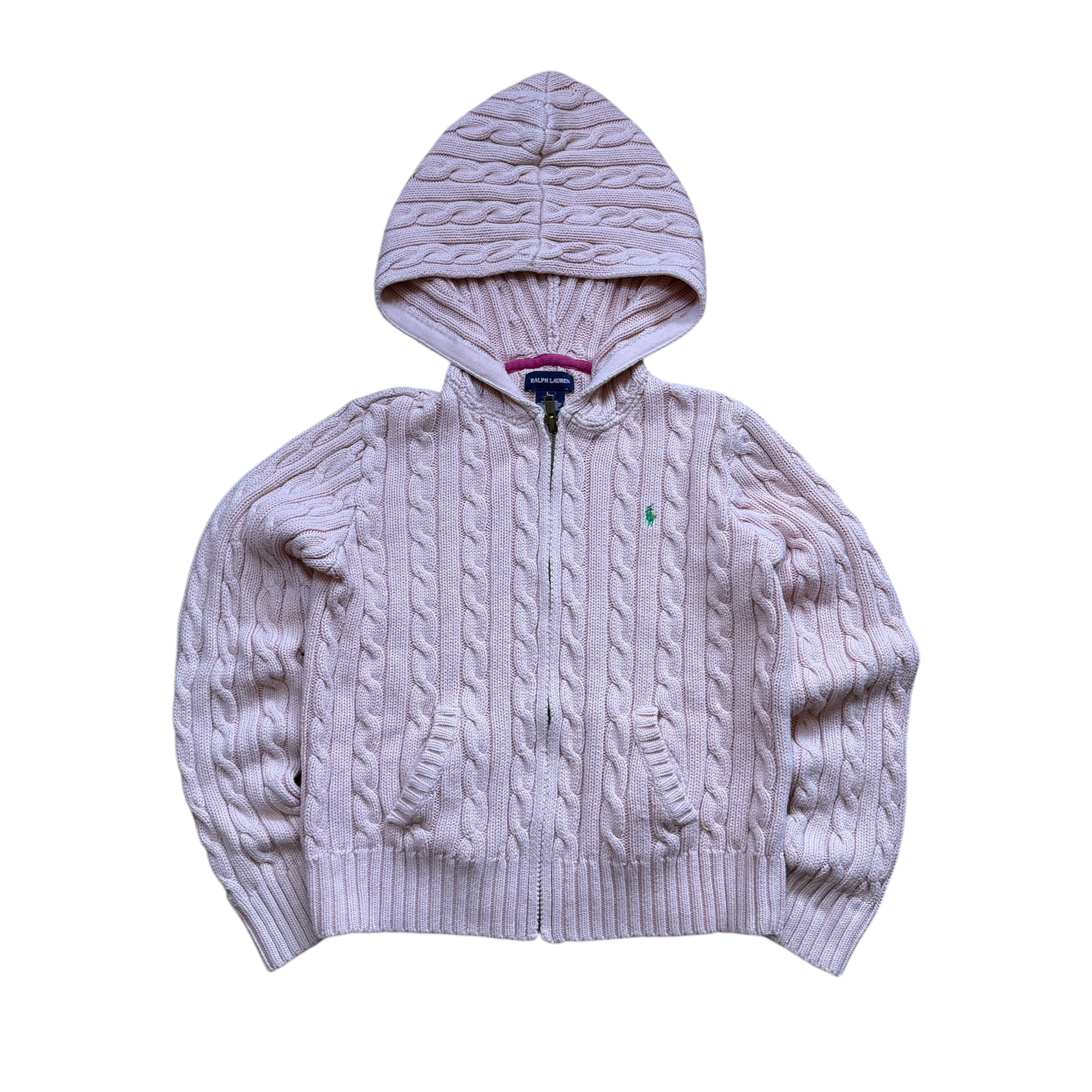 Ralph Lauren Cable Knit Zip-Hoodie (Damengröße XS)