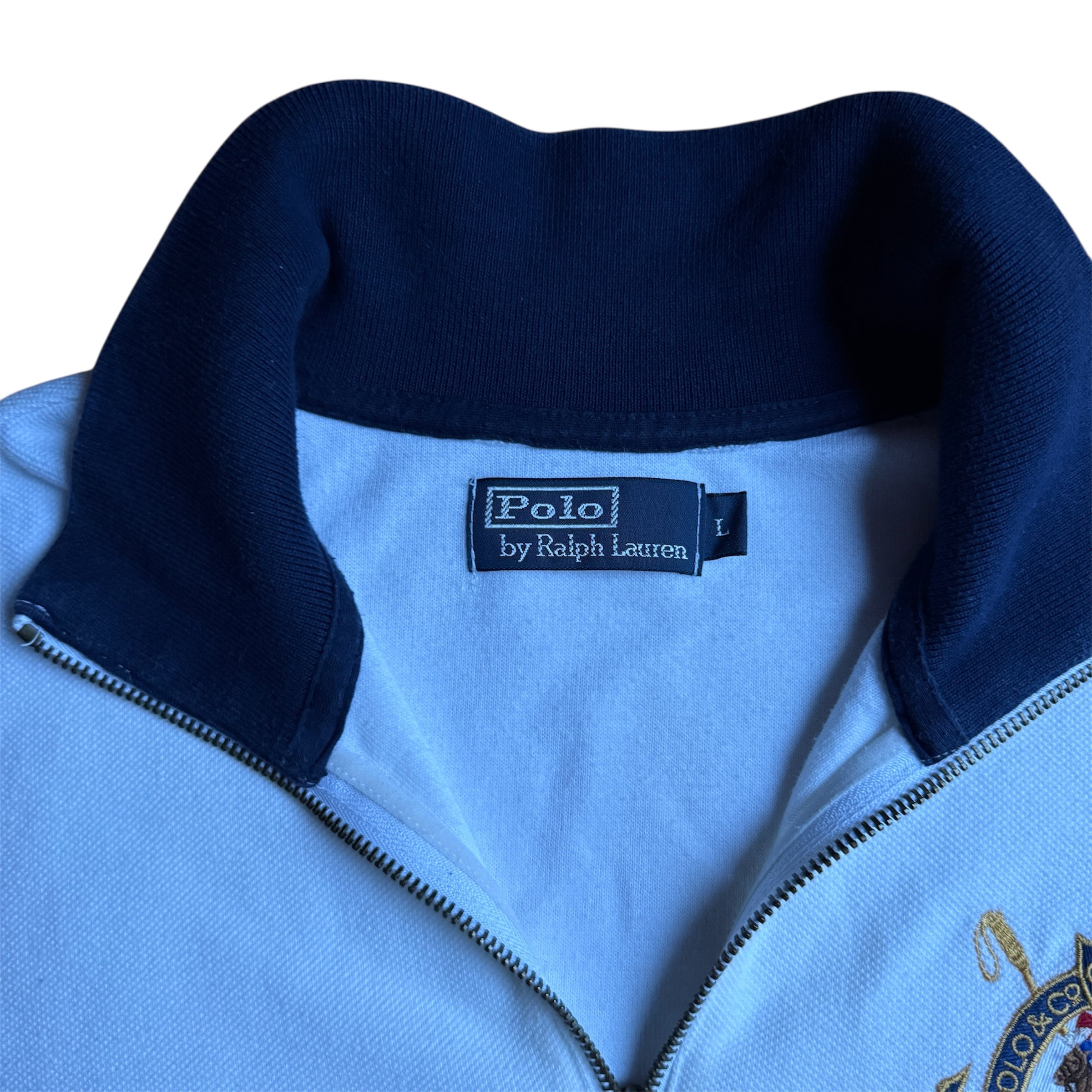 Ralph Lauren Big Pony Quarter Zip-Hoodie (Größe L)