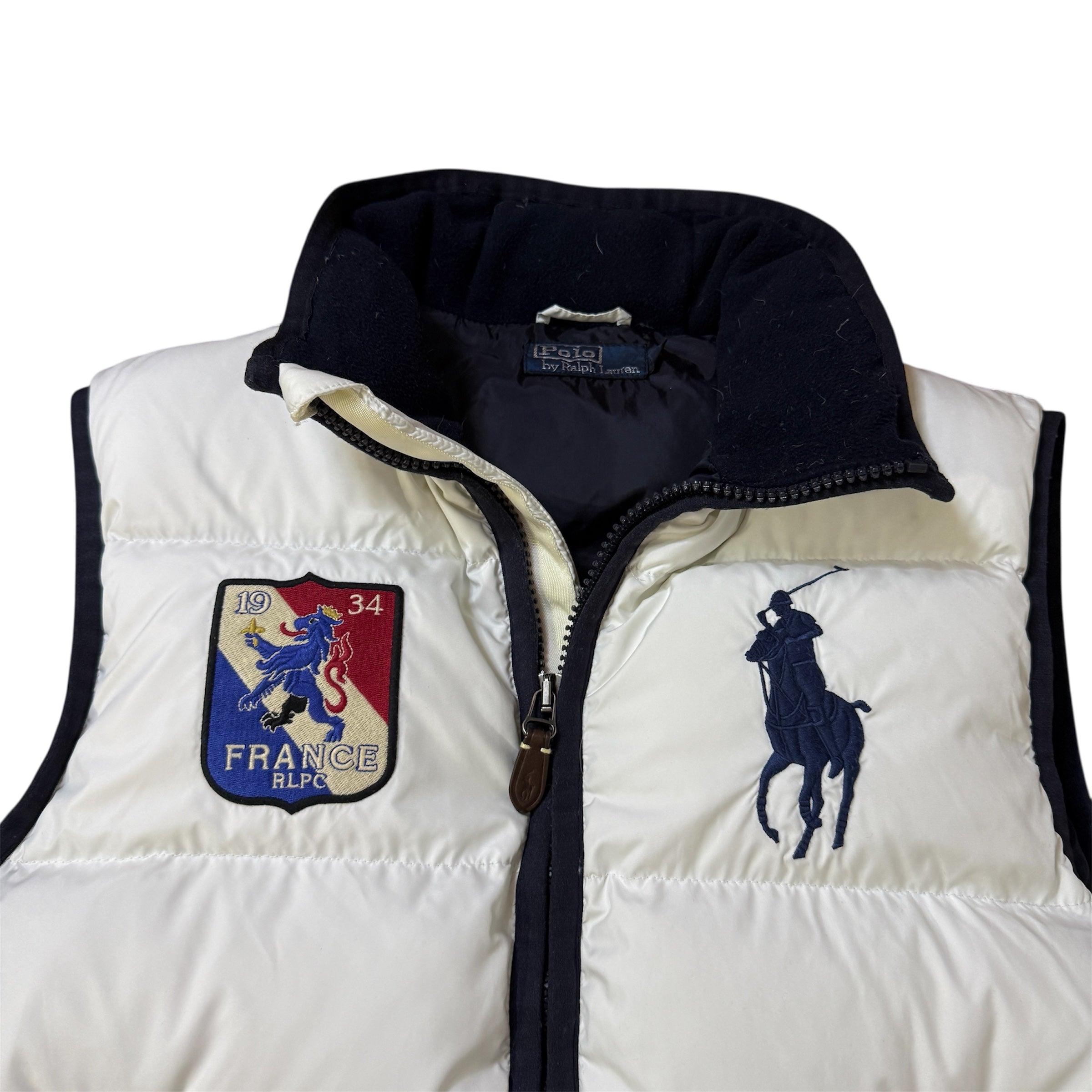 Ralph Lauren Big Pony France Puffer Weste (Größe M)
