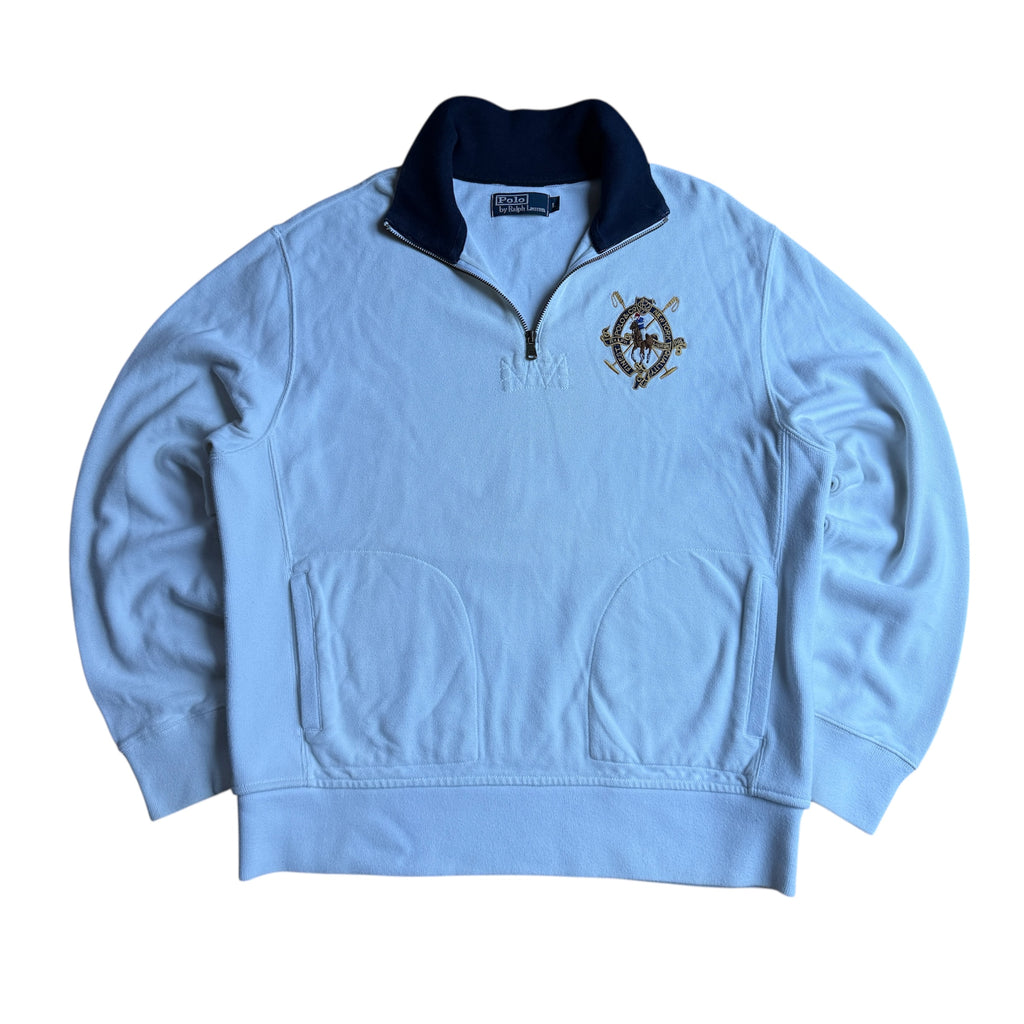 Ralph Lauren Big Pony Quarter Zip-Hoodie (Größe L)