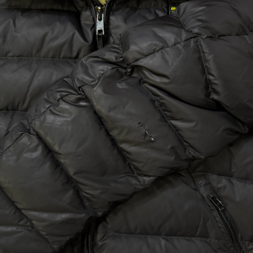 Blauer USA Puffer Daunen Winterjacke (Größe M)