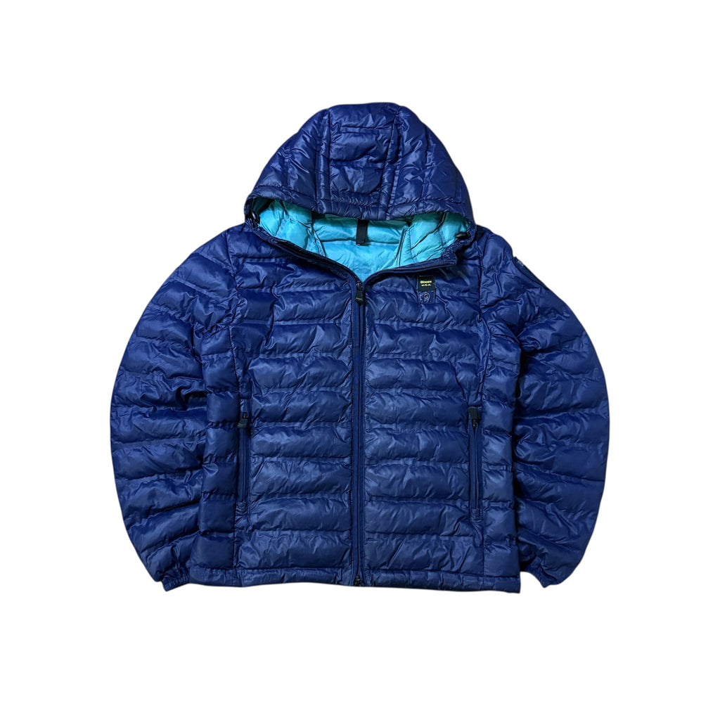 Blauer USA Puffer Daunen Steppjacke (Größe XS)
