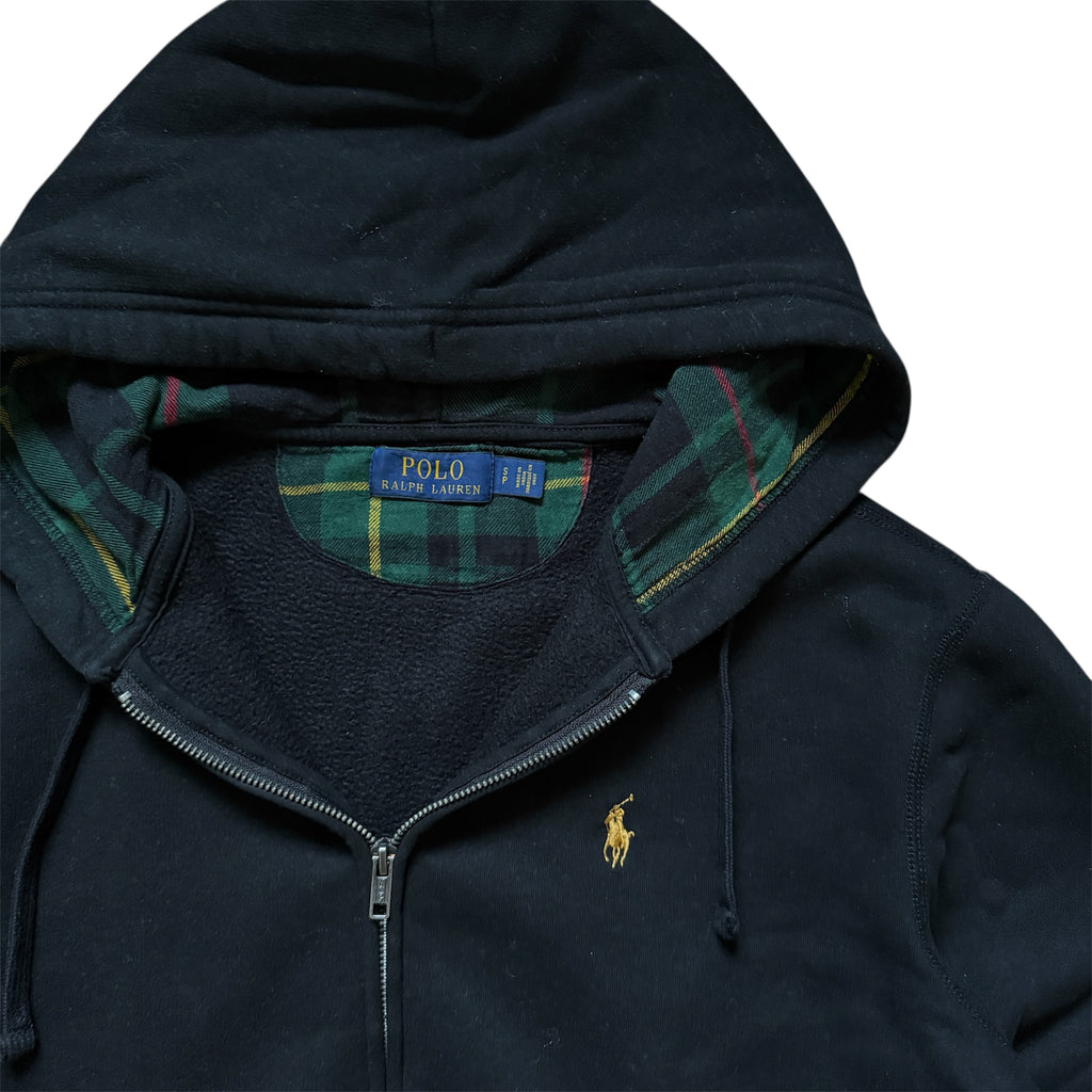 Ralph Lauren Zip-Hoodie Karierte Kaputze (Größe M)